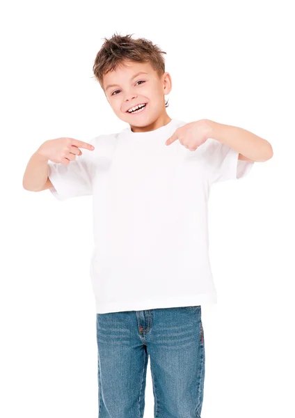 T-shirt su ragazzo — Foto Stock