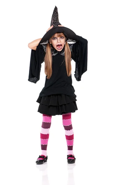 Little girl in halloween costume — Stock Photo, Image