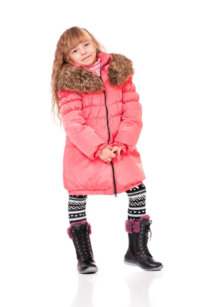 Little girl in winter clothing — Stock Photo, Image