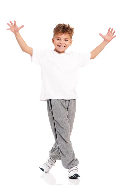 Boy dancing — Stock Photo, Image