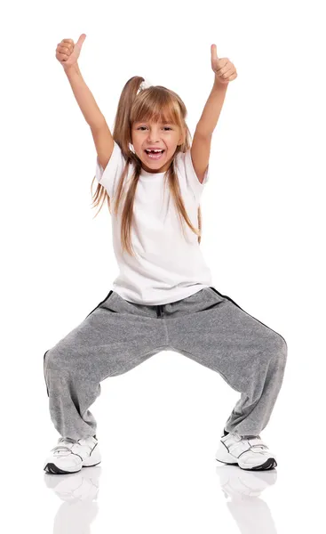 Little girl dancing — Stock Photo, Image