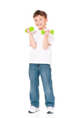 dambıl ile küçük çocuk