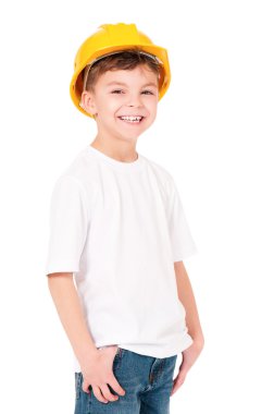 sert şapkalı çocuk