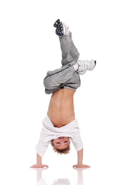Jongen gymnastische — Stockfoto