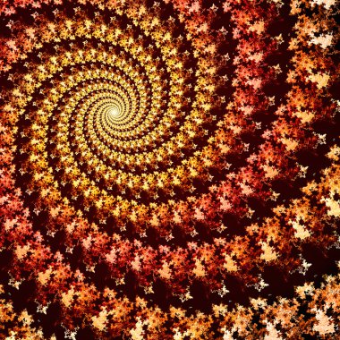 renkli sarmal fractal