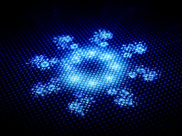Nanobot azul — Fotografia de Stock