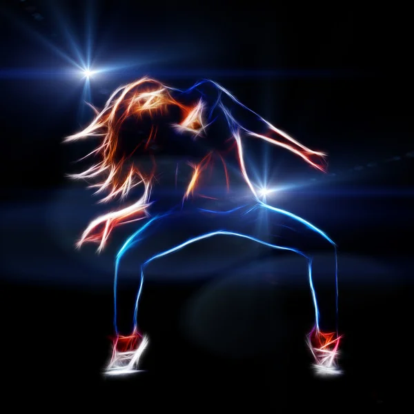 Kvinnlig Hip Hop Dancer — Stockfoto