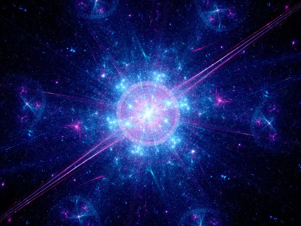 Big bang in de ruimte — Stockfoto