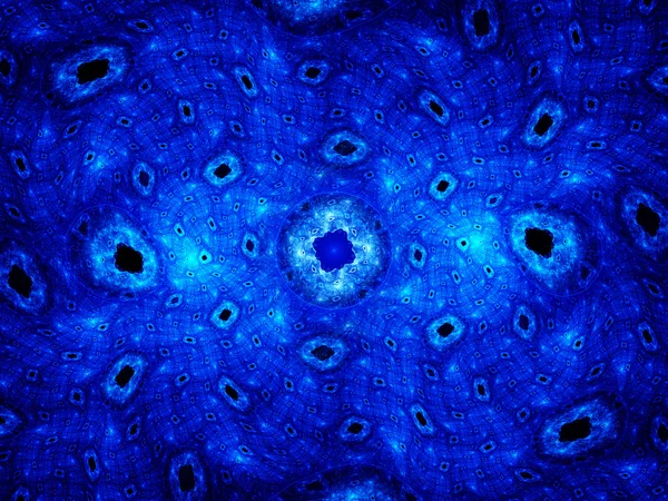 Blauwe gloeiende cellen — Stockfoto
