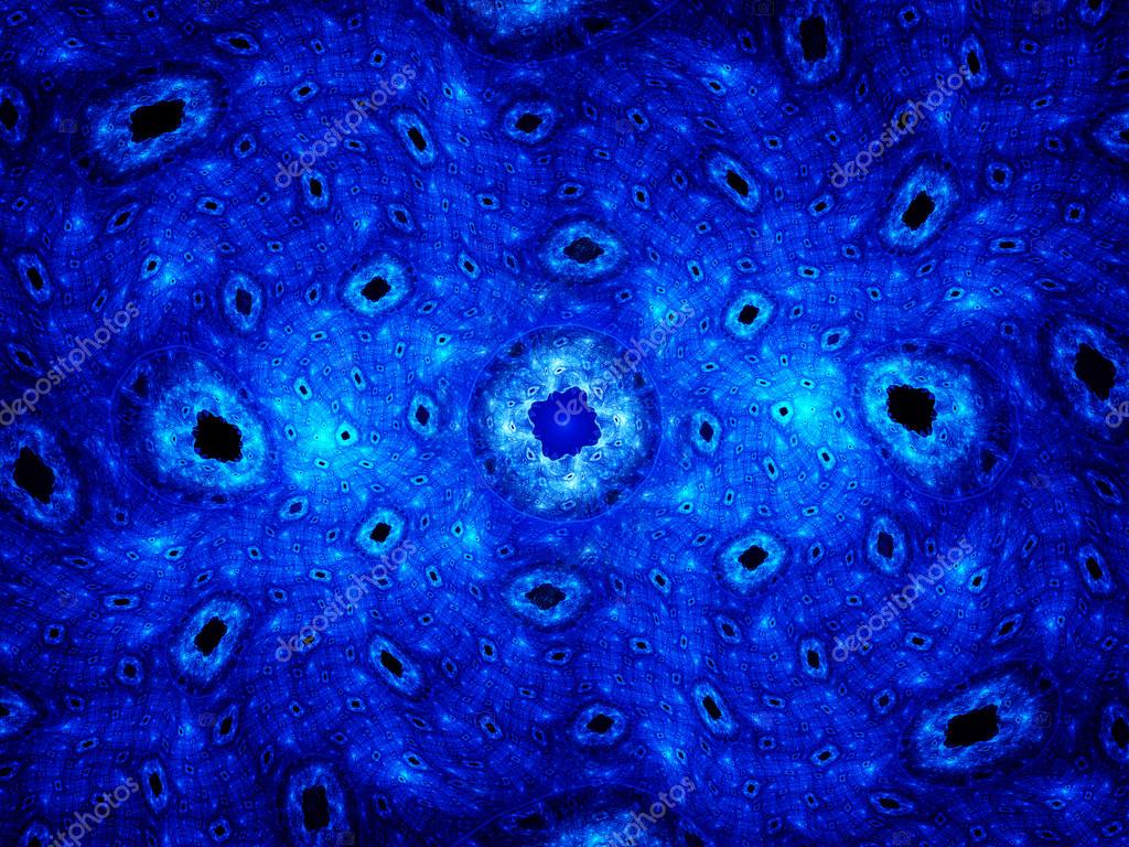 Blue glowing cells Stock Photo by ©sakkmesterke 48886243