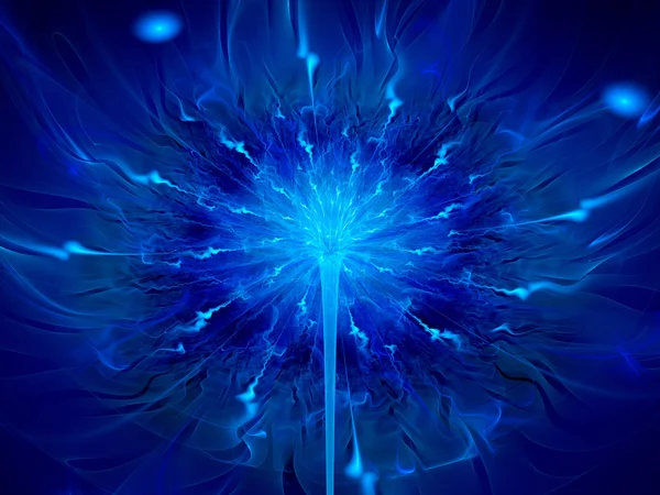 Blue abstract flower — Stock Photo, Image