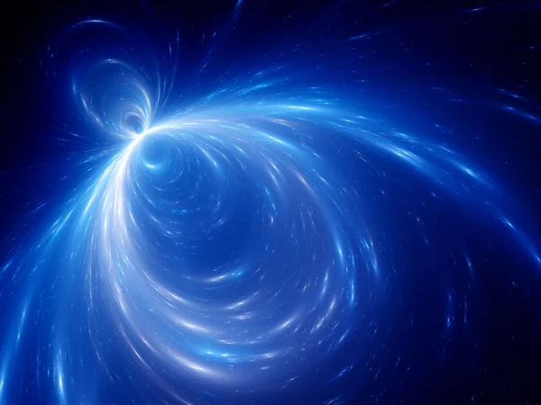 Blue singularity in space — Stock Photo, Image