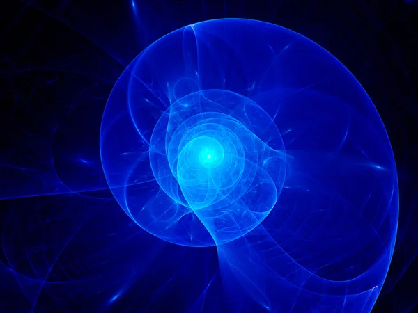 Blue plasma spiral in space — Stock Photo, Image