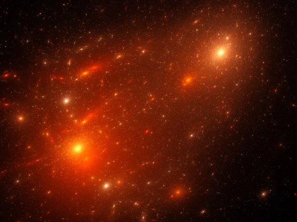 Orange nebula — Stock Photo, Image