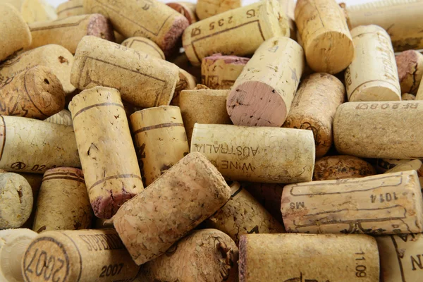 Close-up van wijnkurken achtergronden — Stockfoto