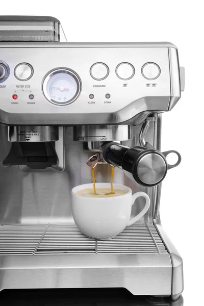 Geïsoleerde koffie-/ theevoorzieningen met de cup — Stockfoto