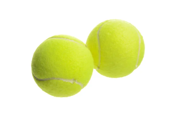 Nahaufnahme zweier Tennisbälle — Stockfoto