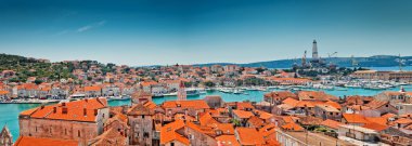 Hırvatistan Trogir havadan görünümü