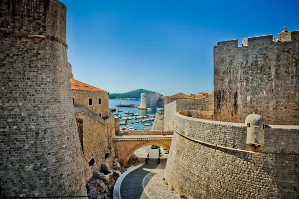 Dubrovnik città vecchia Croazia fortezza — Foto Stock