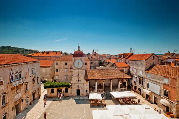 Hırvatistan Trogir antik kentin silüeti — Stok fotoğraf