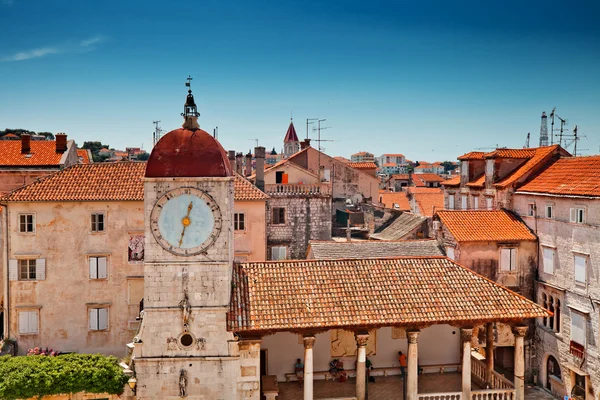 Skyline de l'ancienne ville de Trogir en Croatie — Photo