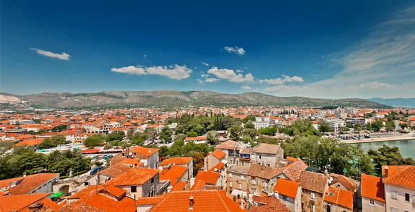 Vista aérea de Trogir en Croacia — Foto de Stock