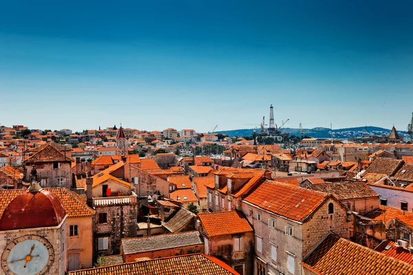 Vista aérea de Trogir en Croacia — Foto de Stock