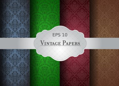 Dikişsiz damask Victoria arka plan