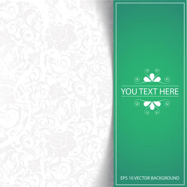 Fondo abstracto floral verde — Vector de stock