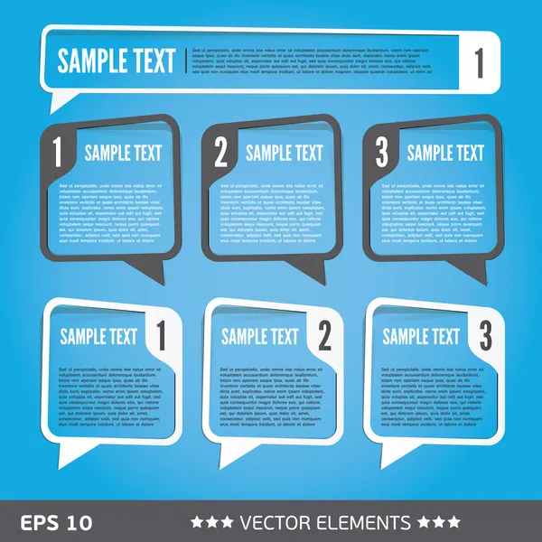 Burbujas de venta de texto. Etiquetas de texto vectoriales — Vector de stock