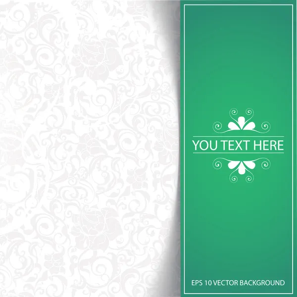 Fundo abstrato floral verde — Vetor de Stock