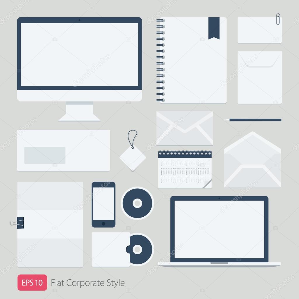Flat Vector company corporate style template