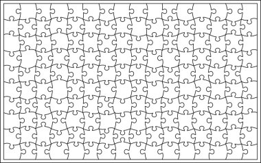 Blank transparent background puzzle vector