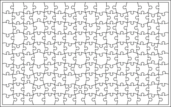 Vecteur de puzzle fond transparent vierge — Image vectorielle
