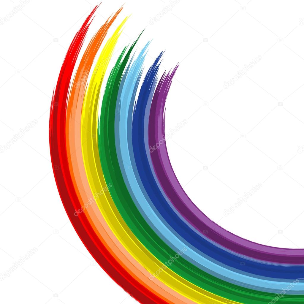 Art rainbow abstract vector background Version 2