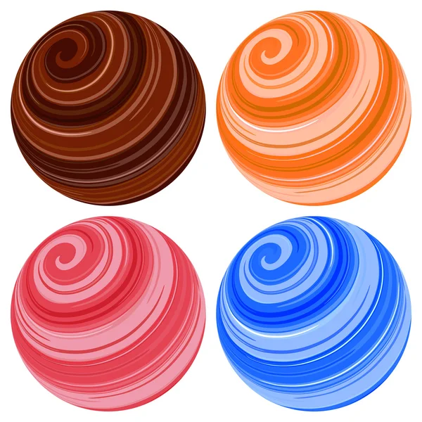 gezegenin küre simgeler. vektör çizim