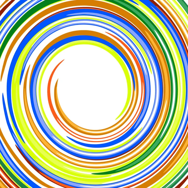 Abstracte swirl glanzende regenboog kleuren vector achtergrond — Stockvector