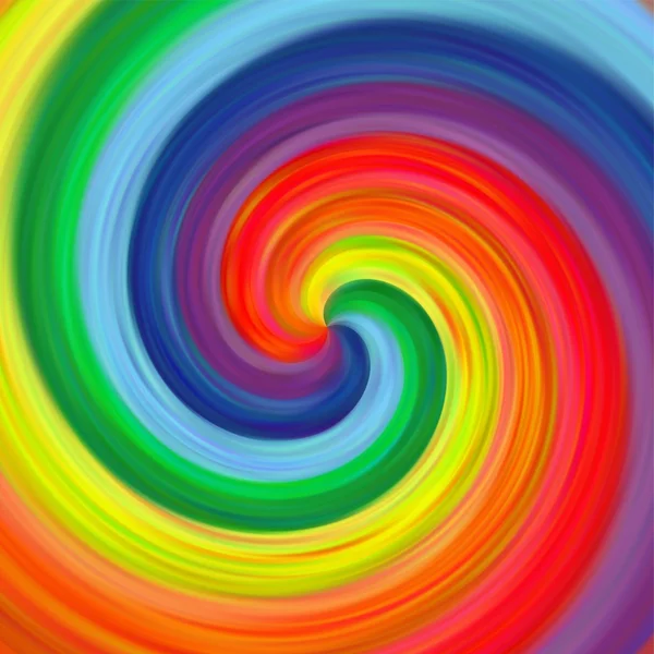 Abstrakt konst virvel rainbow färgglada dra bakgrunden — Stockfoto