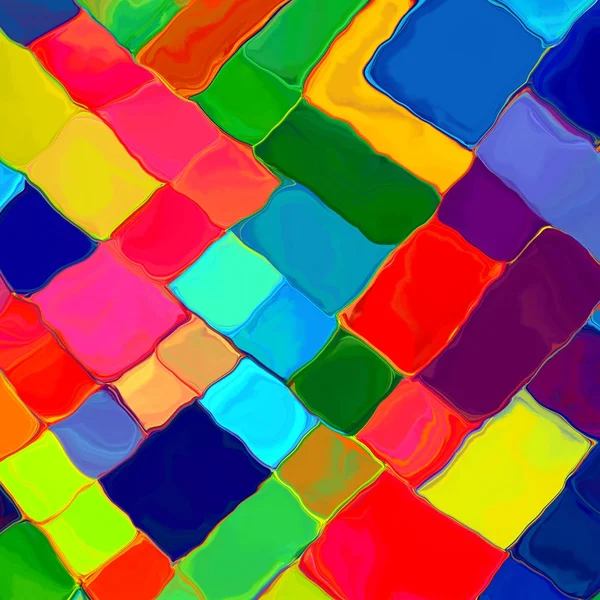 Pintura abstrata colorido mozaic padrão geométrico fundo — Fotografia de Stock