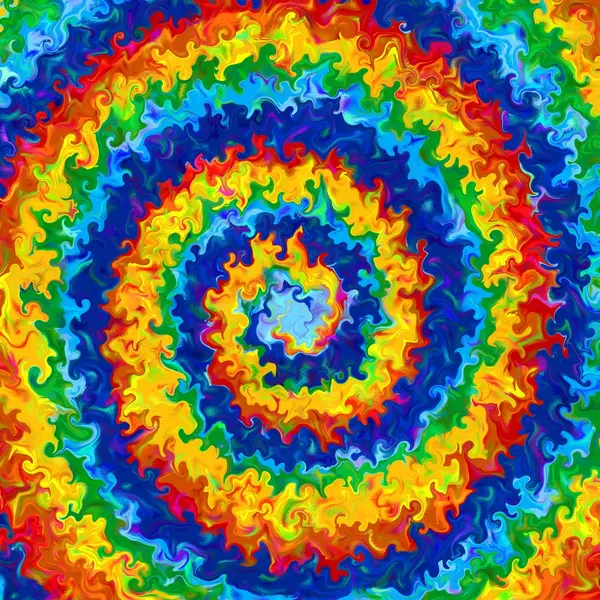 抽象艺术旋流彩虹多彩 grunge 绘制背景 — 图库照片