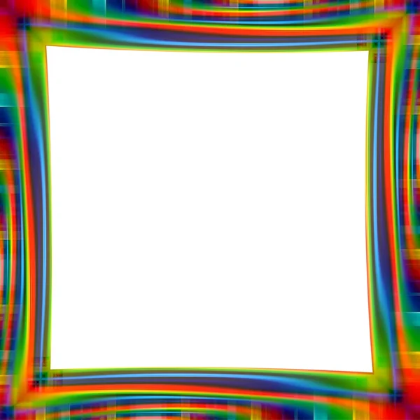 Abstrakt rainbow ram färgstarka bakgrund illustration — Stockfoto