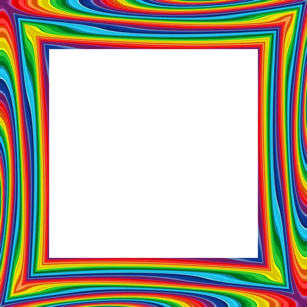 抽象的な虹フレーム色背景ベクトル — ストックベクタ