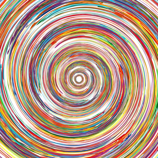 Abstract rainbow curved lines circle colorful background 2 — Stock Vector