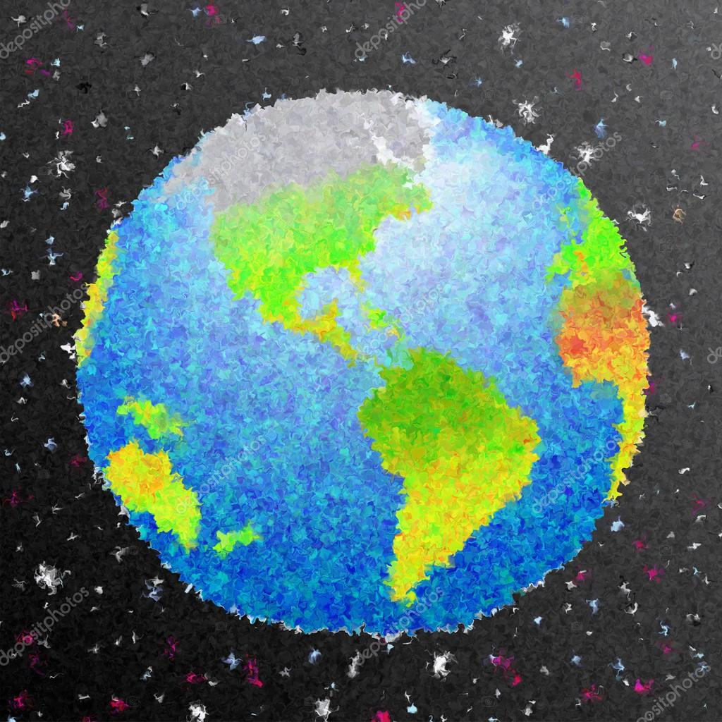 Earth From Space Drawing Abstract Art Earth In Space Draw Background Stock Photo C Dragovich Earth From Space Drawing Abstract Art Earth In Space Draw Background Stock Photo C Dragovich