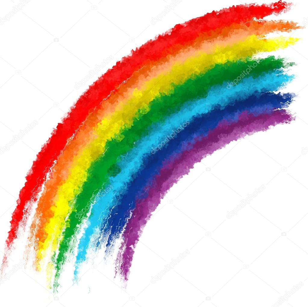 Paint Brush With Rainbow Colors Paint Brush With Rainbow Colors