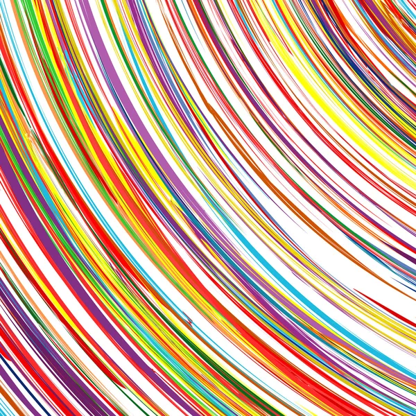 Art curved stripes colorful background — Stock Vector