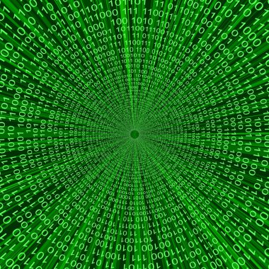 Abstract binary code 3D vector line background clipart svg vector 