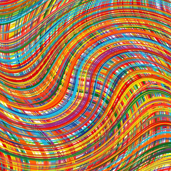 Art curved stripes colorful background — Stock Vector