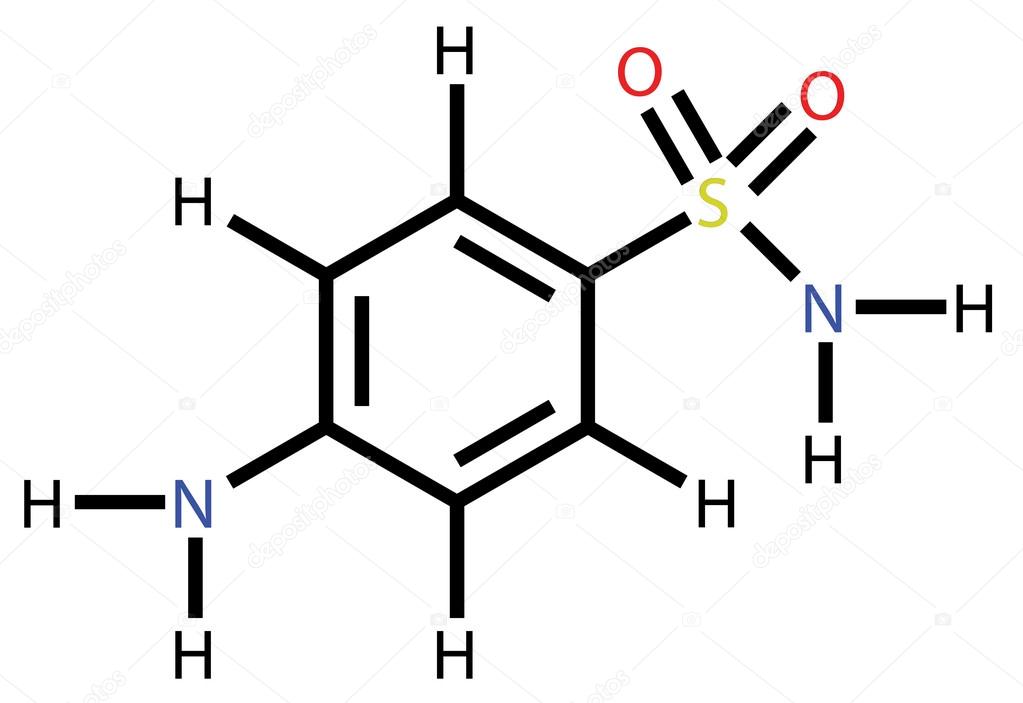 Sulfanilamide structural formula