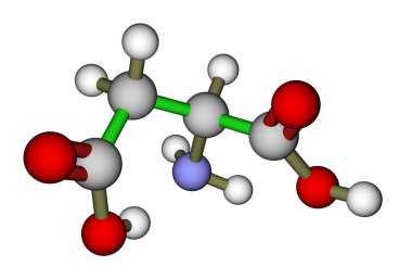 Amino acid aspartic acid molecule clipart